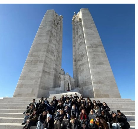 Students at Vimy Ridge Memorial  Open Gallery